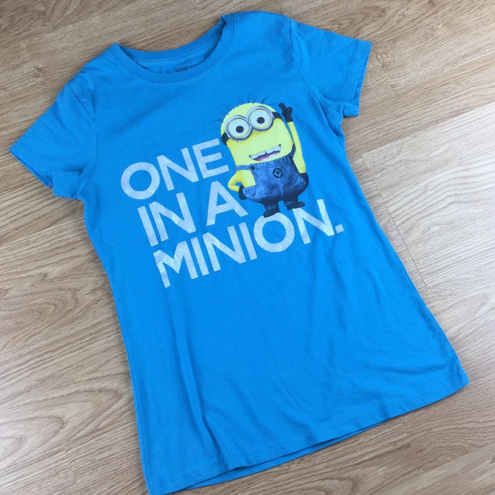 Despicable Me “One in a Minion” Blue Girls Tee